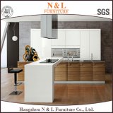 N&L Home Furniture White Color Wooden Furniture Wood Kitchen Cabinet
