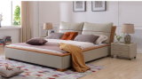 Bedroom Home Furniture King Size Modern Platform Soft Leather Bed