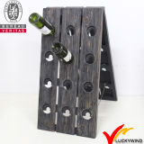Wholesale Handmade Rustic Vintage Antique Wooden Wine Rack with 24 Bottles