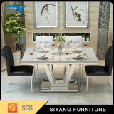 Dining Furniture Dining Table Set Stainless Steel Marble Table