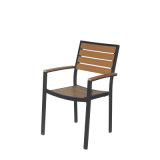 Outdoor Plastic Wood Aluminum/Alloy Dining Chair (PWC-15521)