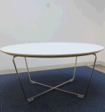Low Stainless Steel Dining Table