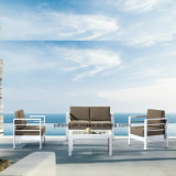 Compeitve Stackable Outdoor Garden Aluminum+PS-Wooden Furniture Sofa Set by Single & Double (YT923)