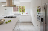 White PVC Laminate Kitchen Cabinet