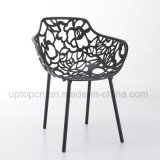 Outdoor Patio Garden Metal Chair with Vegetal Hollow (SP-MC057)