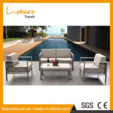 Modern Good Quality Garden Outdoor Patio Furniture Different Combination Sofa Coffee Table with Plastic Wood Top Sofa Set