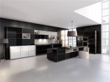 2015 Welbom White Combine Black and White Lacquer Kitchen Cabinet