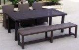 Outdoor Furniture Rattan Bench and Table