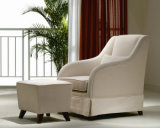 Fabric Sofa Chair with Stool / Living Room Sofa (SMT-Y2003)