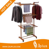 Wooden Grain 3 Tier ABS Clothes Drying Rack Jp-Cr300W