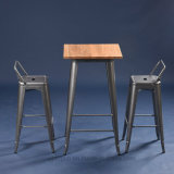 Xavier Industrial Vintage Metal Tolix Bar Table Chair Set (SP-BT701)