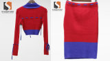 Fashion Women Long Sleeve Cotton Knit Sweater Sheath Dress
