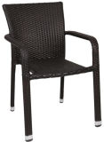 Oudoor/Indoor Stacking Rattan PE Wicker Dining Chairs (RC-06037)