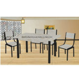 Modern Save-Spacing Wood Dining Table and Chairs Set for Home