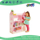 School Pink Children Wooden Bookshelf (HG-4101)