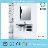 Round Glass Basin/Glass Washing Basin with Mirror (BLS-2109)