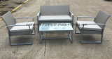4 PCS of Steel Rattan Sofa Set