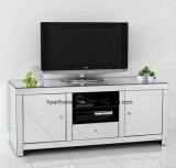 Best Selling Clear Mirror Harmony TV Rack with Two Doors One Drawer