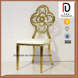 Good Quality Modern Gold Flower Style Stainless Steel Chair