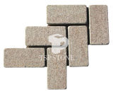Yellow Granite G682 Tumbled Stone for Outdoor Construction