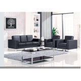 Top Leather Office Sofa with Stainless Steel Feet for 1/212 Seater