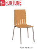 Commercial Stainless Steel Restaurant Chairs Wood Design for Siting (FOH-XM43-667)