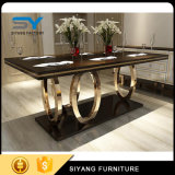 Dining Room Furnture Long Shape Stainless Steel Dining Table