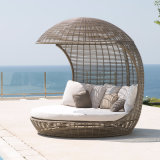Bird's Nest Sunshine Lounge Beach Circular Dome Garden Furniture Rattan Sunbed T680