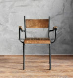 Ideas Do Old Restoring Ancient Ways, Wrought Iron Small Wooden Chair, Armrest Chair Recreational Chair Children Four Feet Firmly (M-X3309)