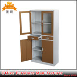 Luoyang Glass Door Steel Filing Cabinet with Two Drawers
