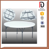 160cm Plastic Restaurant Round Folding Dining Table for 8 People