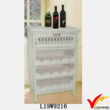 Shabby White Kitchen Rack Design Wine Cabinet Wood
