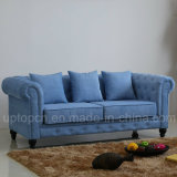 Elegant Leisure Sofa with Comfortable Upholstery in Light Blue (SP-KS347)