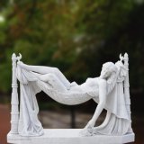 Marble Statue Sculpture of Sleeping Women T-5749