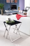 Temple Glass top modern design side coffee table (CJ-158)