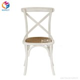 China Wooden Stackable Wedding Cross X Back Event Chairs Wholesale