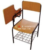 Wood School Classroom Training Chair with Writing Pad (EY-208)