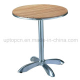 Plywood Outdoor Garden Table with Aluminum Table Base (SP-AT329)