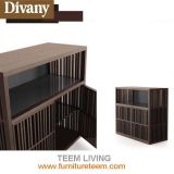Soild Wood Veneer Dining Room Cabinet