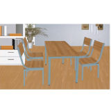 Best Selling Wood Square Table and Chair for Restaurant
