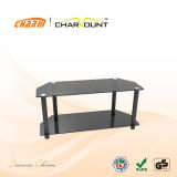 Economical Tempered Glass Table TV Stand (CT-FTVS-K201BS)