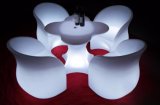 Modern Furniture Unique Design Flower Shaped Colorful LED Chair