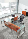 Hot Sell Modern Office Furniture Executive Glass Desk (HF-SIA002)