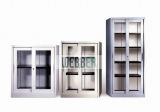 Glazed Slilding Door Office Filing Cabinet (C5SLG)