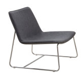 Outdoor Leisure Furniture Stainless Frame Cafe Chair with Coffee Table