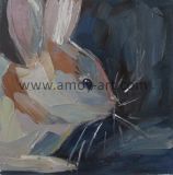 Wholesale Canvas Wall Art Rabbit Oil Paintings for Home Decoration