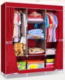 Single Fabric Canvas Clothes Storage Organiser Home Wardrobe Cupboard Shelves (FW-03)