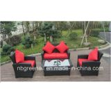 Wicker Furniture Rattan Sofa Set for Garden with Aluminum Frame