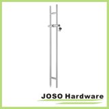 Whosale Round Tube Door Handle Lock Set (HDL01)