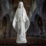 White Marble St. Mary Statue, Religious Sculpture T-7089